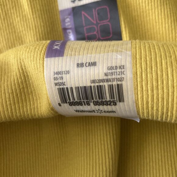 Set of 3 Vintage Y2K No Boundaries Ribbed Cinch Front Camisoles Women 2XL NOS - Picture 7 of 11